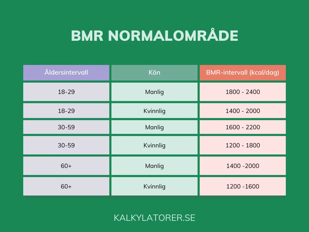 bmr kalkylator